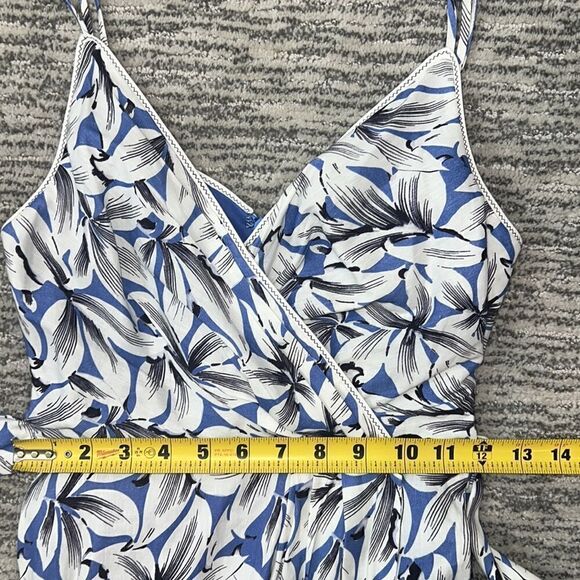 Jonathan Simkhai Ava Wrap Gown Pacific Print Size 0 - Picture 11 of 14